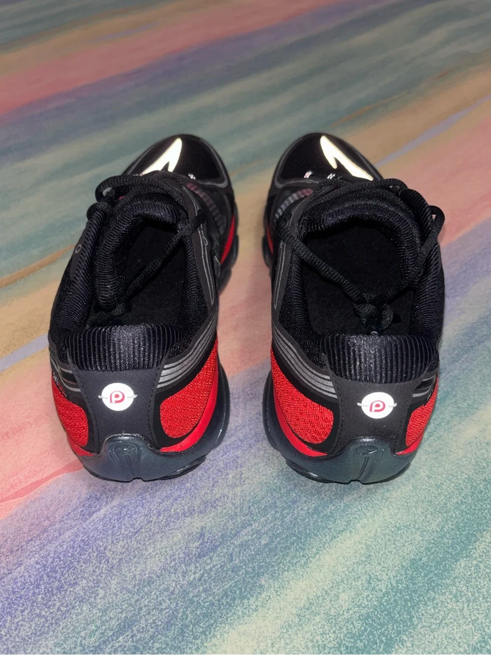 Brooks - PureFlow 3 running shoes black red size 11.5 sneakers athletic shoes